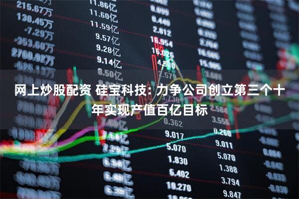 网上炒股配资 硅宝科技: 力争公司创立第三个十年实现产值百亿目标